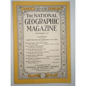 Vintage National Geographic Magazine September 1931 - Volume LX Number Three